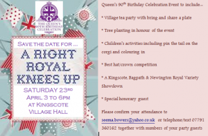 Queens Birthday invitation 23April2016